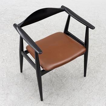 Hans J. Wegner, Armchair CH 35, Carl Hansen, Odense, Denmark.