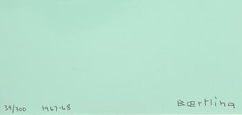 OLLE BAERTLING, färgserigrafi, sign, dat 1967-68 o numr 39/300.