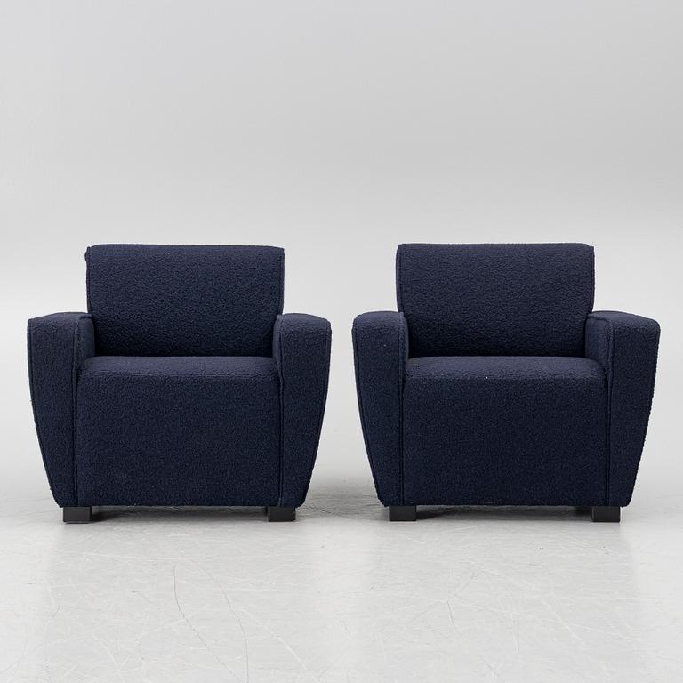 Fredrik Carlström, a pair of "Josefina" armchairs, Austere.