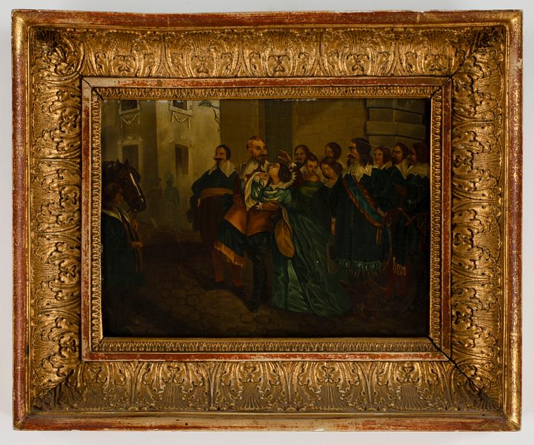 OKÄND KONSTNÄR, ett par, olja på plåt, osign, 1800-tal.