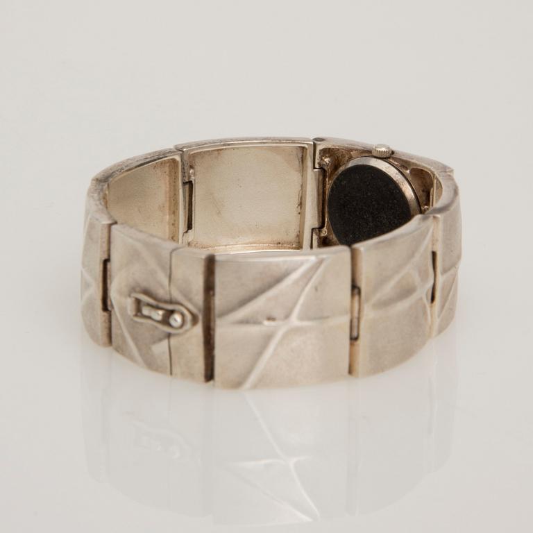 ARMBANDSUR "Istaral", sterlingsilver, Björn Weckström Lapponia 1998.