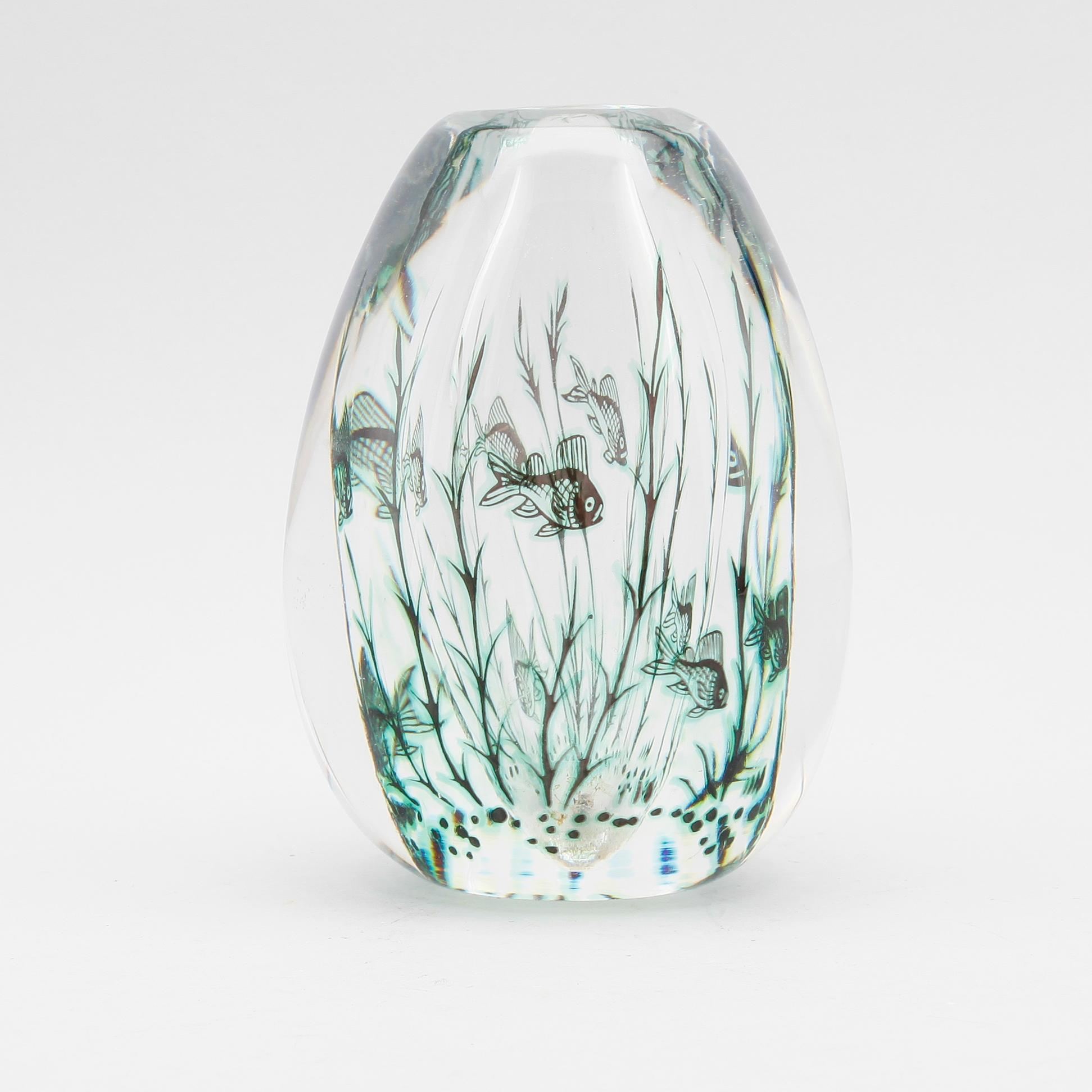 VAS, glas, Fiskgraal, Edward Hald, Orrefors.