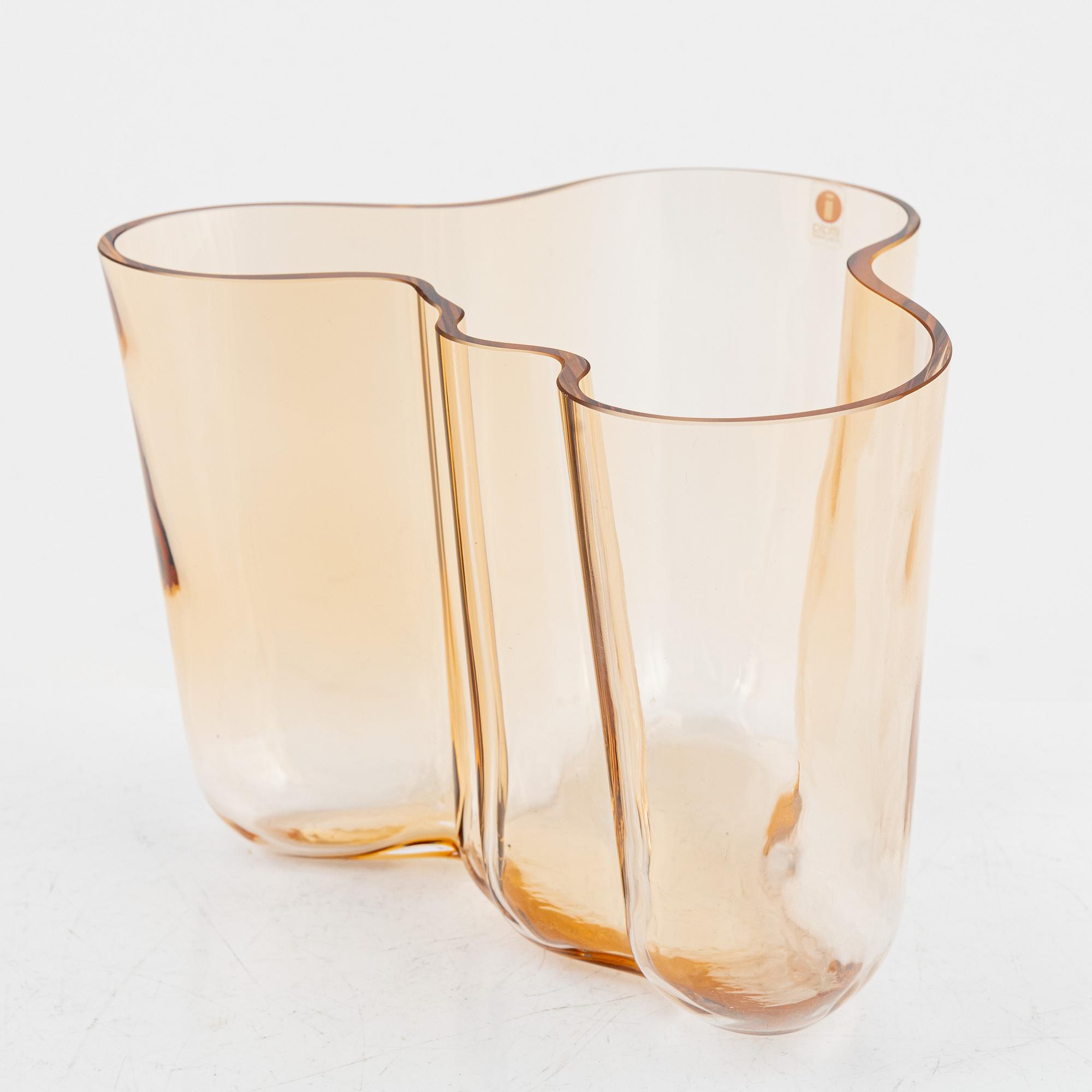 Alvar Aalto, a '3030' vase, signed Alvar Aalto Iittala 1936-1996.