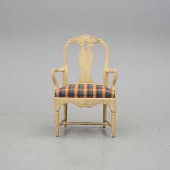 KARMSTOL, rokoko, 1700-talets andra hälft.