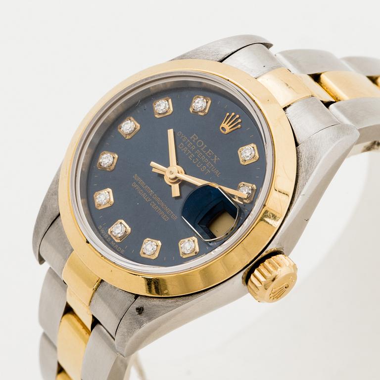 Rolex, Oyster Perpetual, Datejust, Chronometer, wristwatch, 26 mm.