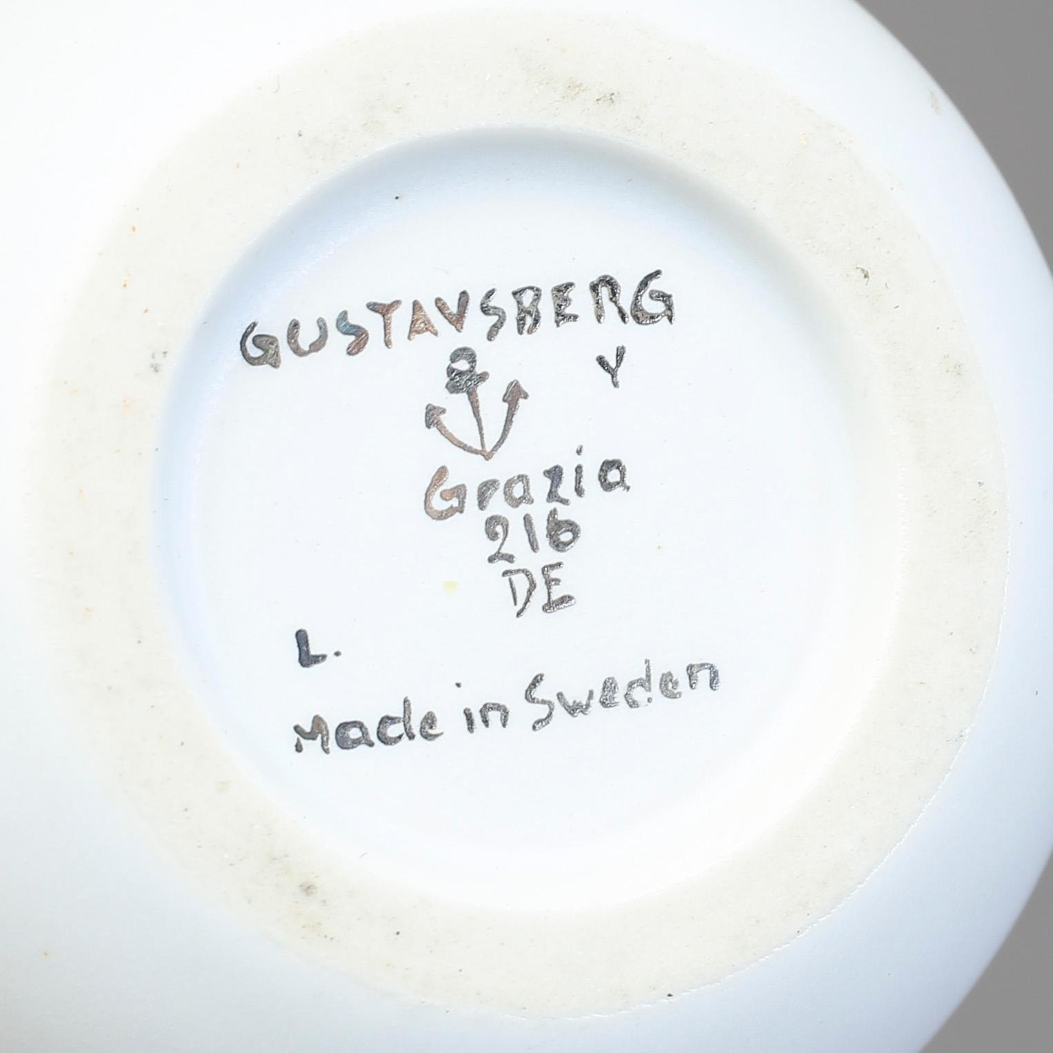 VAS, "Grazia", Stig Lindberg, Gustavsberg 1954. Stengods.