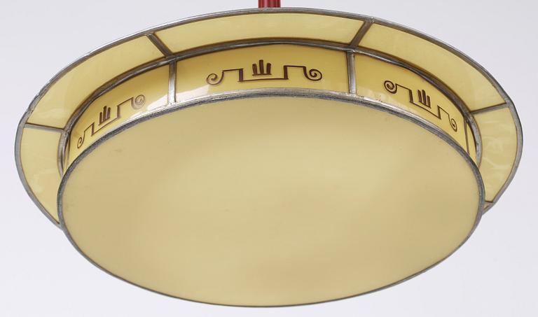 TAKLAMPA, 1920-tal. Höjd ca 60 cm.