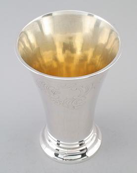 BÄGARE, silver, K Anderson, Stockholm 1939. Vikt ca 362 g.