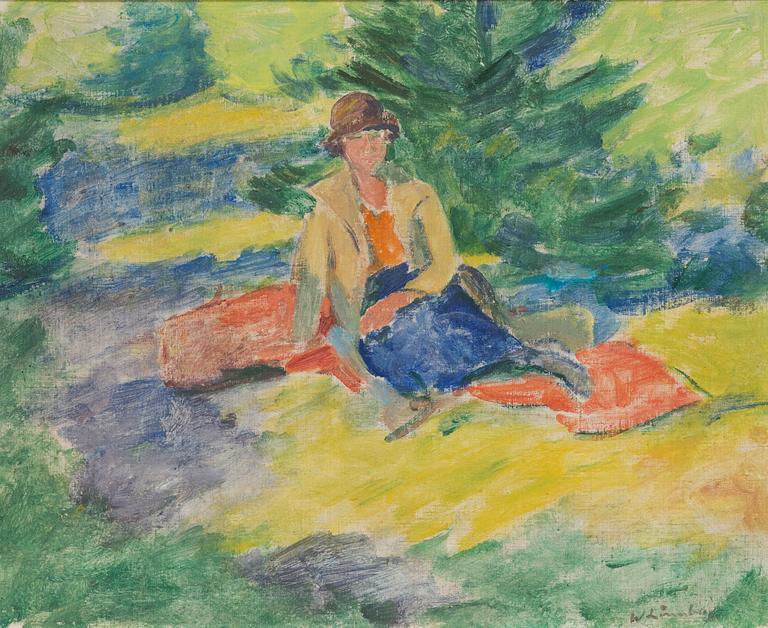 William Lönnberg, öljy kankaalle, signeerattu.