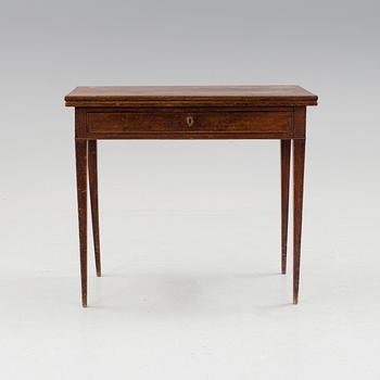 A late gustavian table by Jonas Lidströmer. Signed and dated 1779.