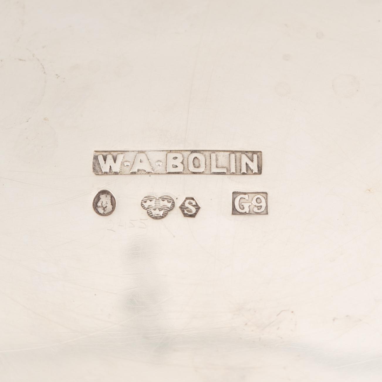 A Swedish Silver Bowl, mark of W.A. Bolin, Stockholm 1957.