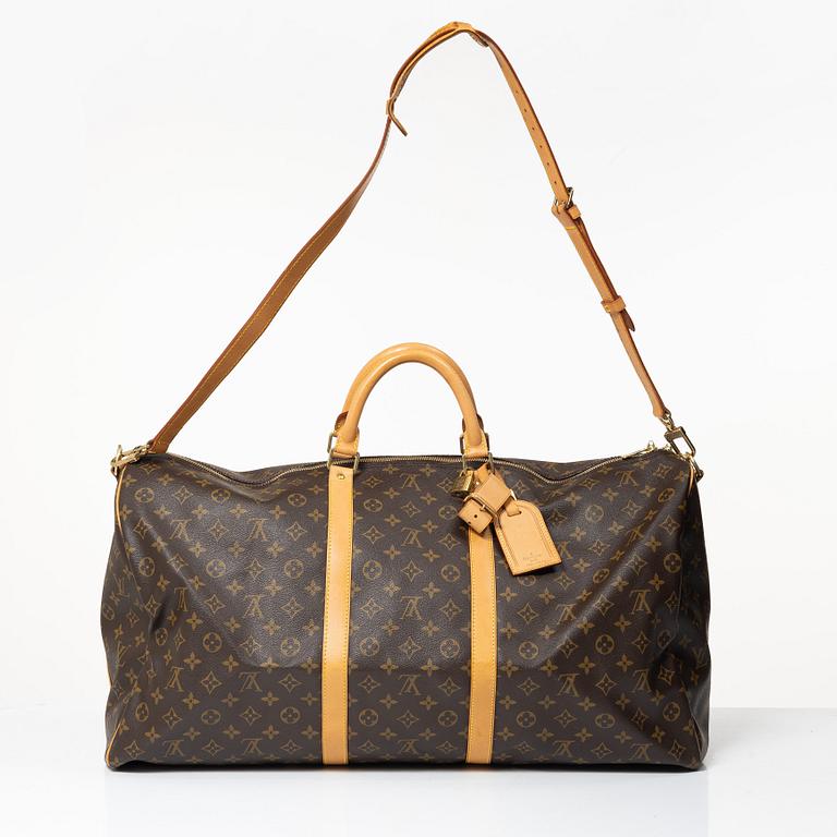 Louis Vuitton, weekend bag, "Keepall 60 Bandoulière".