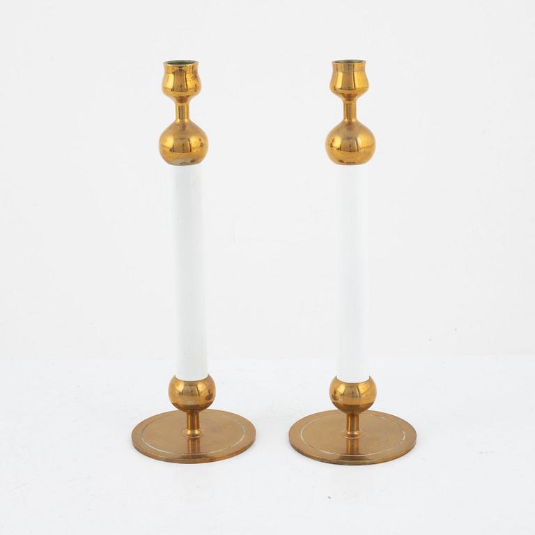 Josef Frank, a pair of model '2662' candlesticks, Firma Svenskt Tenn.