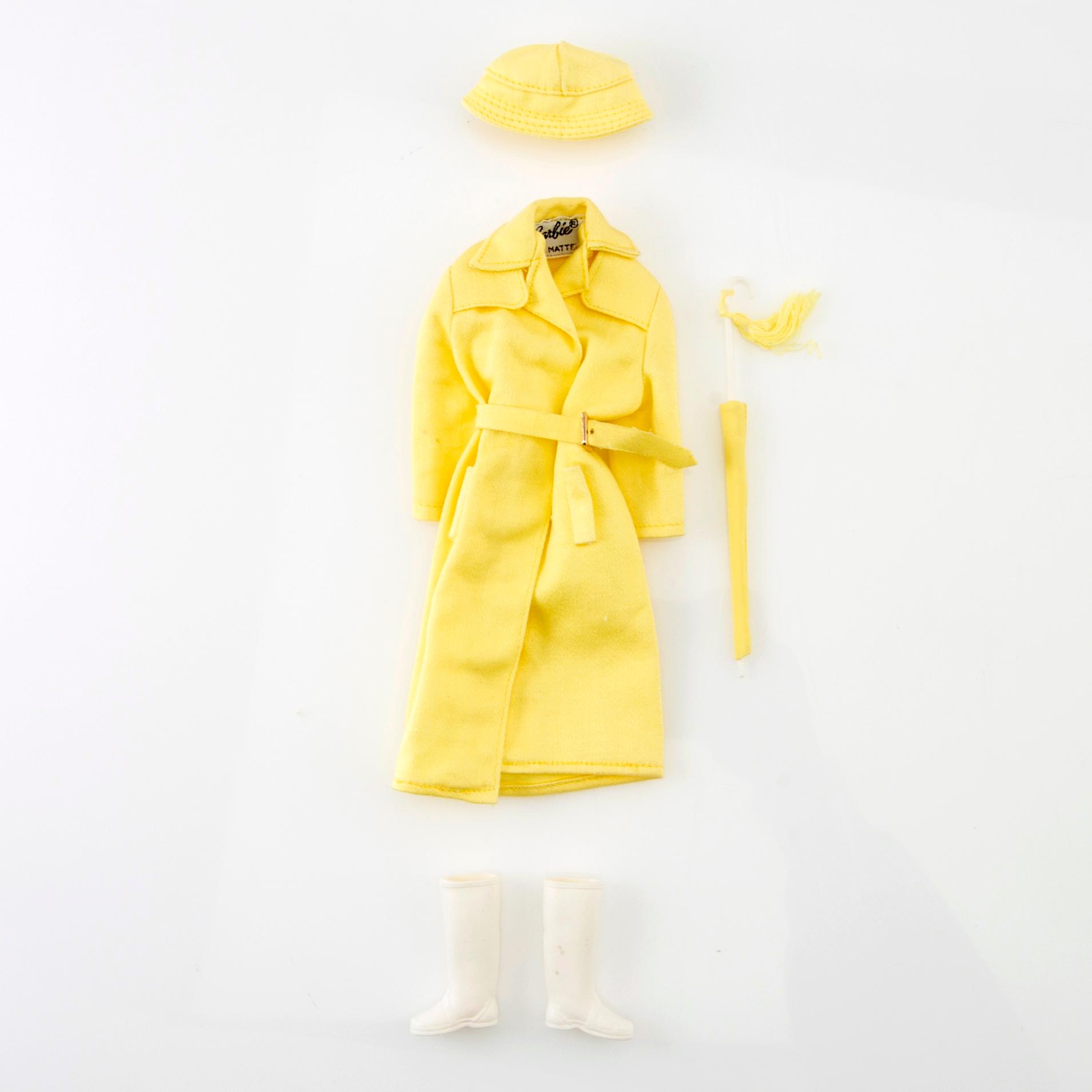Barbie clothes 4 sets. Vintage including "Fashion Editor" Mattel 1965. "Stormy Weather" Mattel 1963-64.