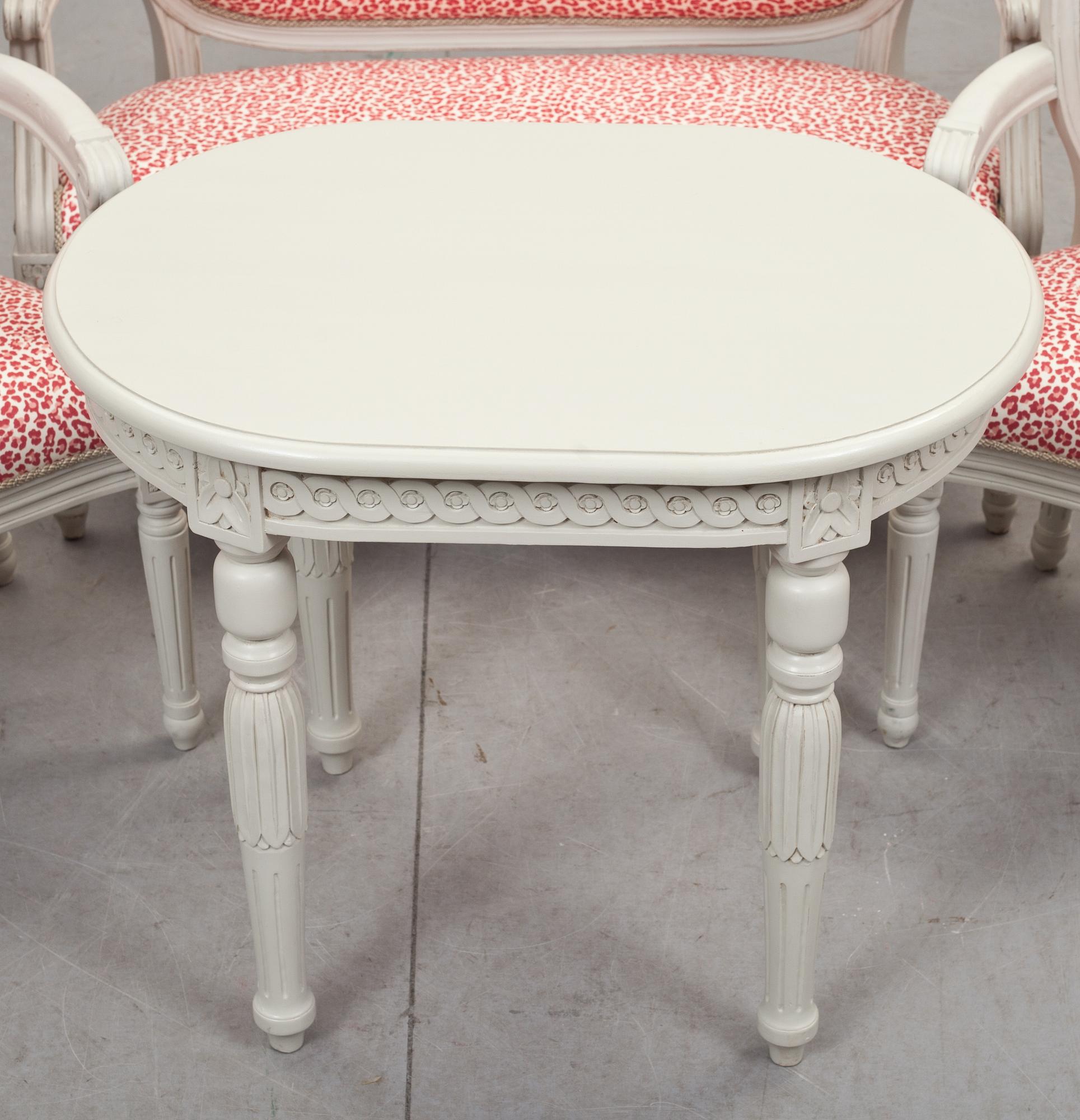 SALONGSGRUPP 4 delar, FÖR BARN. Gustaviansk stil, 1900-talets slut.