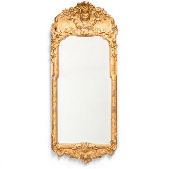 A late 18th century Swedish Rococo mirror.