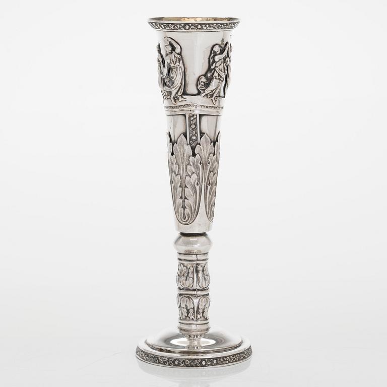 Peter Muller, bägare, silver, S:t Petersburg 1829. Empire.