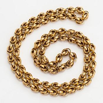 Necklace in 18K gold. Switzerland.