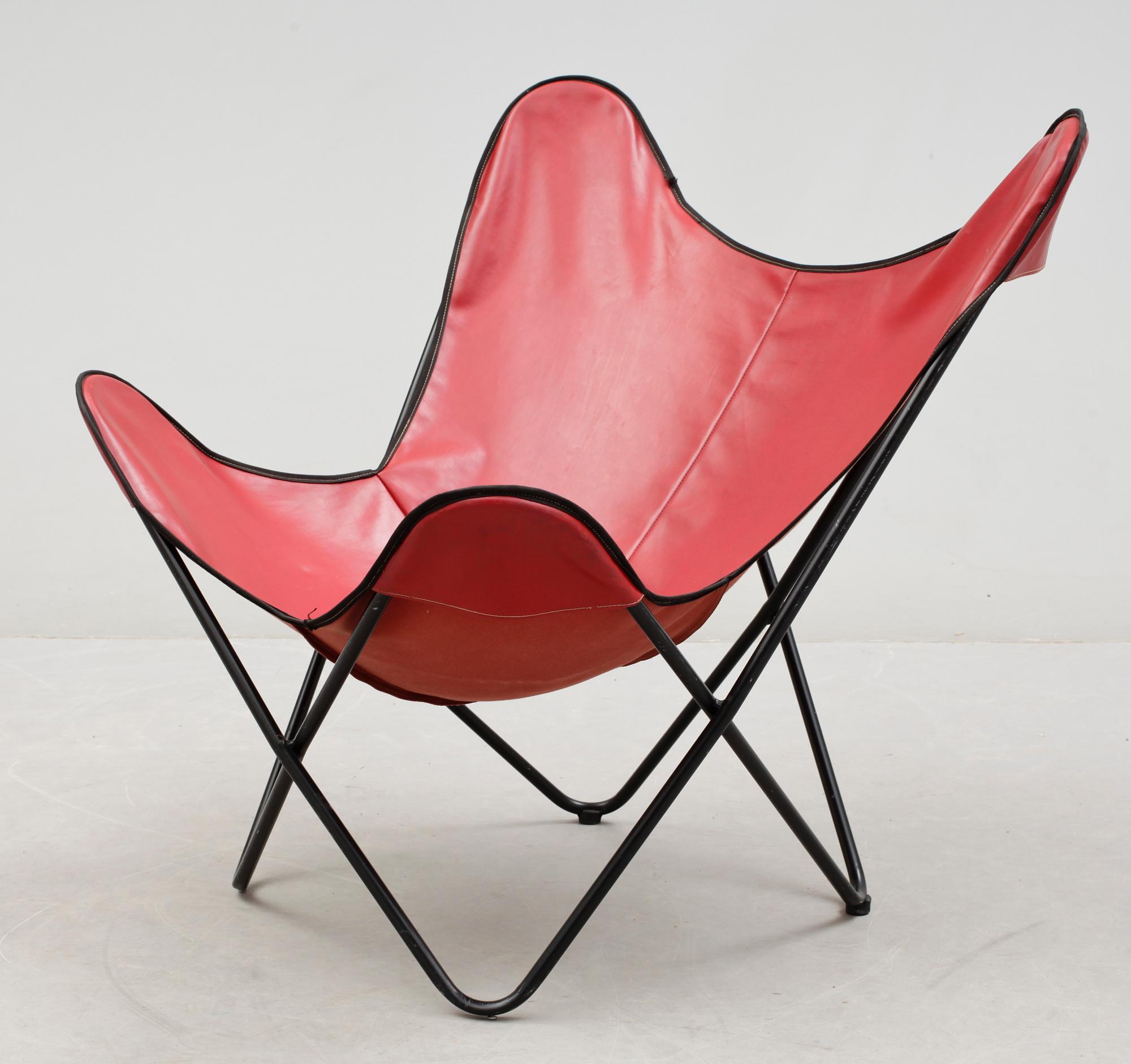 FLADDERMUSFÅTÖLJ, "Butterfly chair", 1900-talets senare hälft.