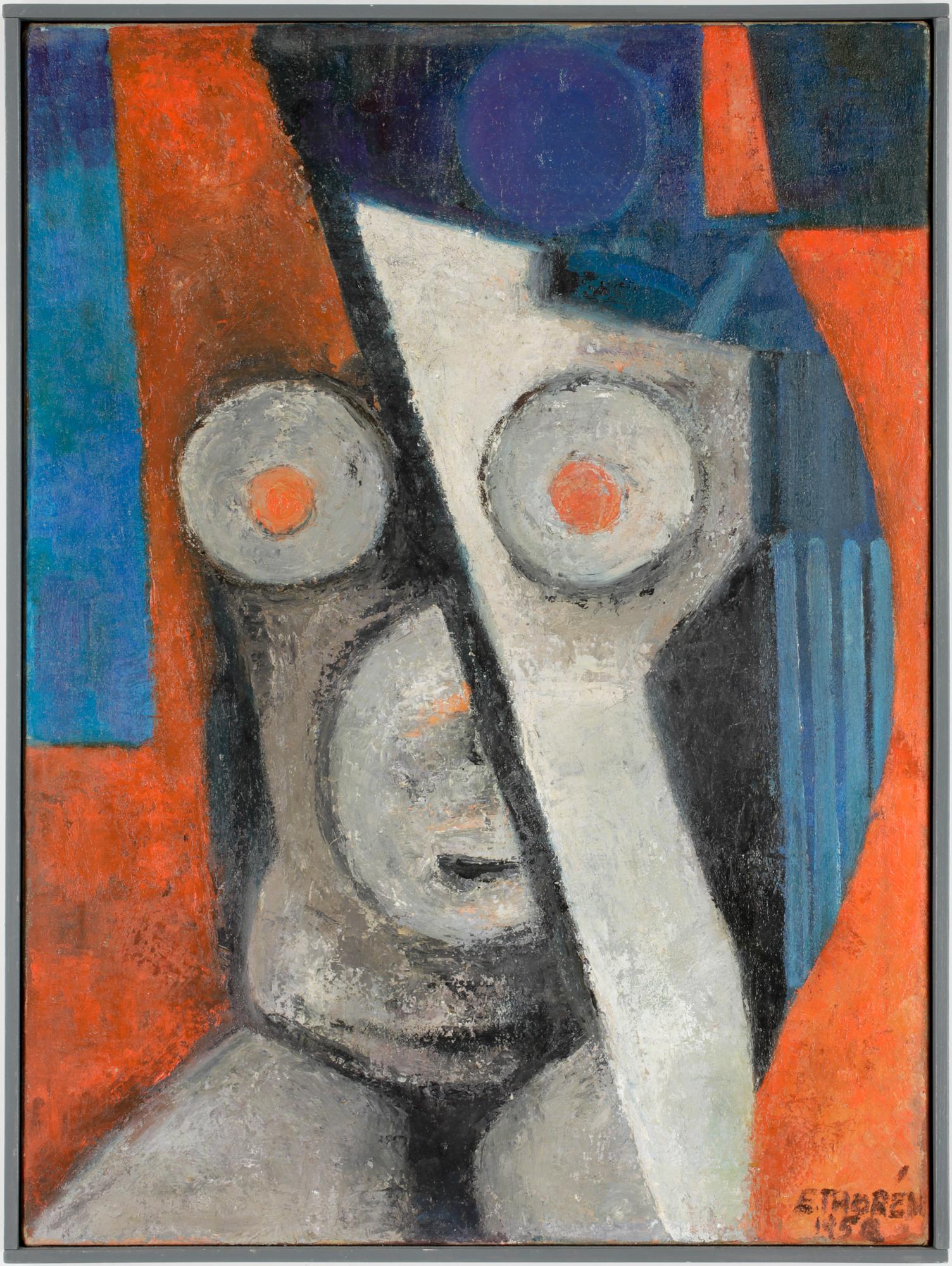 ESAIAS THORÉN, olja på duk. Signerad E. Thorén och daterad 1958.