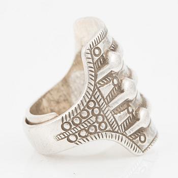 Ring, David Andersen, sterlingsilver, Norge.