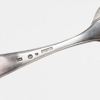 Skedar, 10 st, silver, Sverige, 1769-1828.