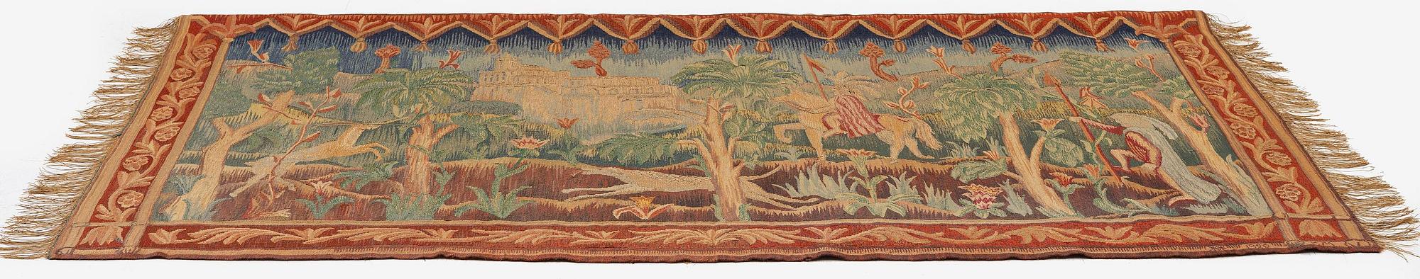 Carl Malmsten, a tapestry,  c. 213 x 113 cm, Handarbetets vänner, signed signed CM (V) dated 1920.