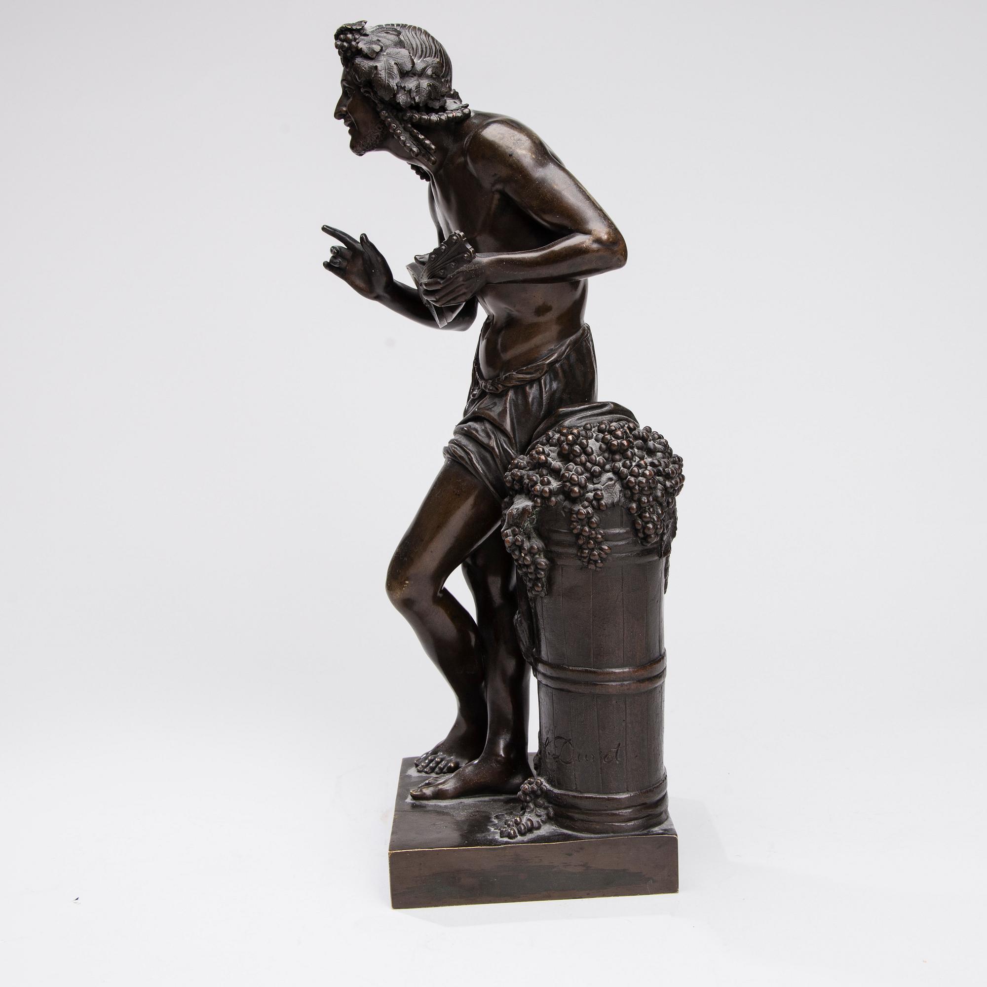 FRANCISQUE JOSEPH DURET, brons, signerad, Frankrike 1800-talets mitt.