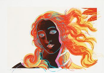 Andy Warhol, "Venus", ur: "Details of renaissance paintings (Sandro Botticelli, Birth of Venus, 1482)".