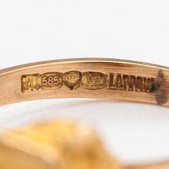 Björn Weckström, Ring "Nugget", 14K guld. Lapponia 1974.