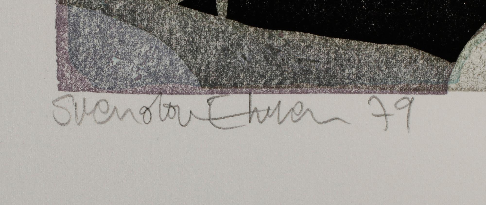 SVENOLOV EHRÉN, mapp med 3 färgträsnitt, sign o dat 79, numr 13/250.