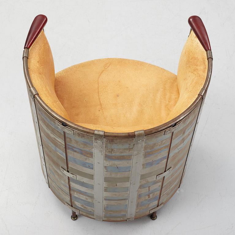 Mats Theselius, an 'Älgskinnsfåtöljen' lounge chair, Källemo, ed. 311/360, Sweden post 1991.