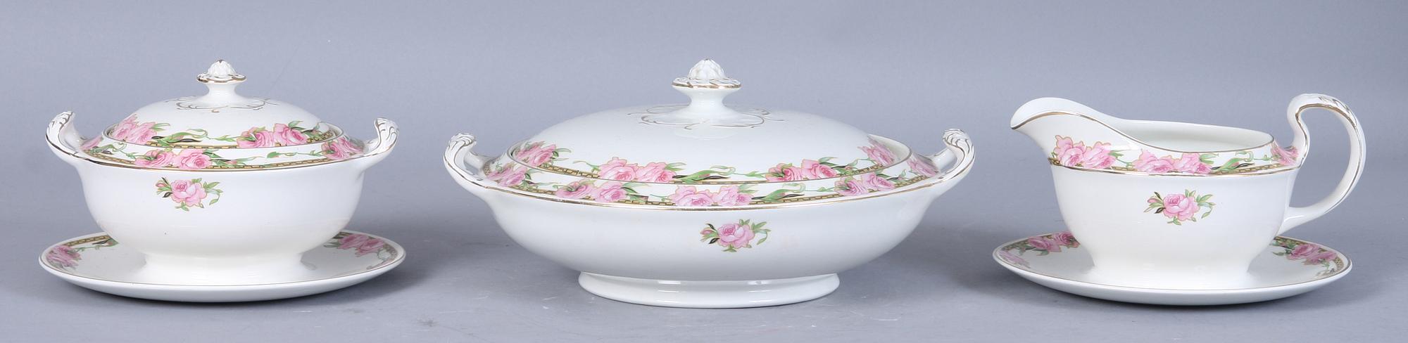 SERVIS, flintgods,  82 delar, Alfred Meakin, England, 1900-talets första hälft.