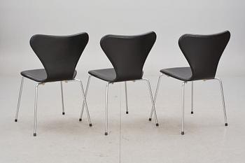 STOLAR, 6 st, "Sjuan", Arne Jacobsen för Fritz Hansen.