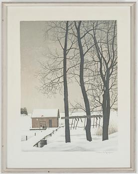 Reinhold Ljunggren · REINHOLD LJUNGGREN, färglitografi, signerad och numrerad 178/360.