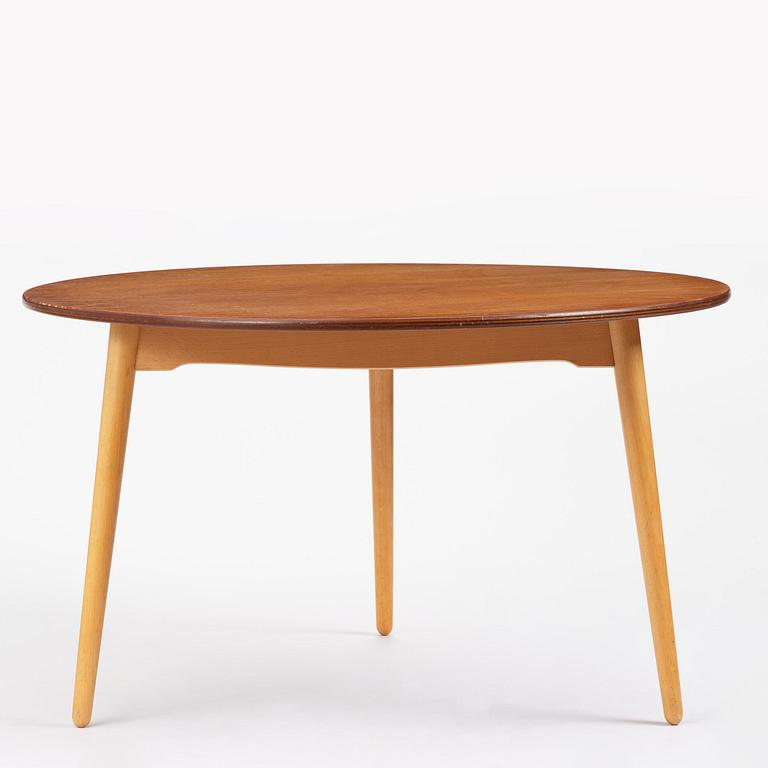 Hans J. Wegner, matgrupp, sju delar, "Hjerte-set", Fritz Hansen, Danmark, 1965.