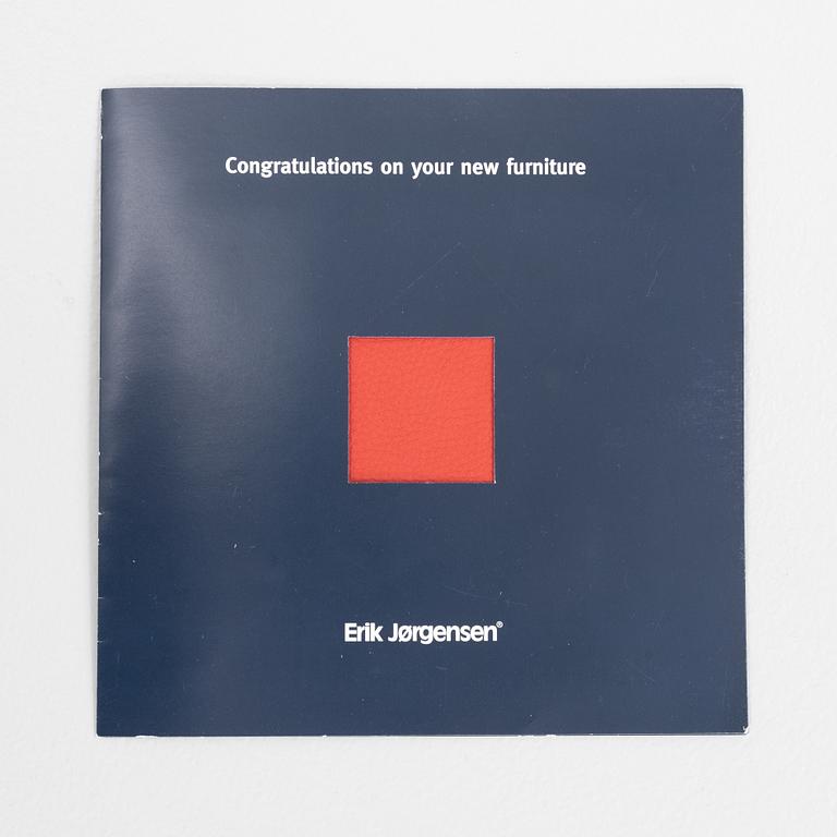 Poul Volther, fåtölj med fotpall, "Corona EJ 5", Erik Jørgensen, Danmark.