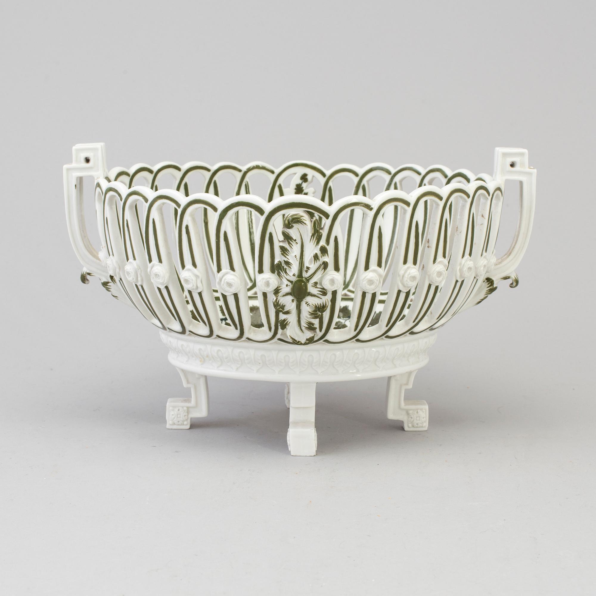 SKÅL, Porslin, Meissen, Tyskland, 1800-talets första hälft.