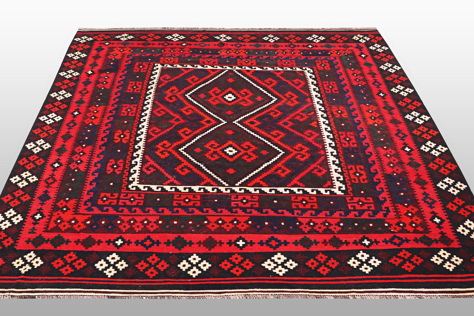 A carpet, Kilim, ca 287 x 255 cm.