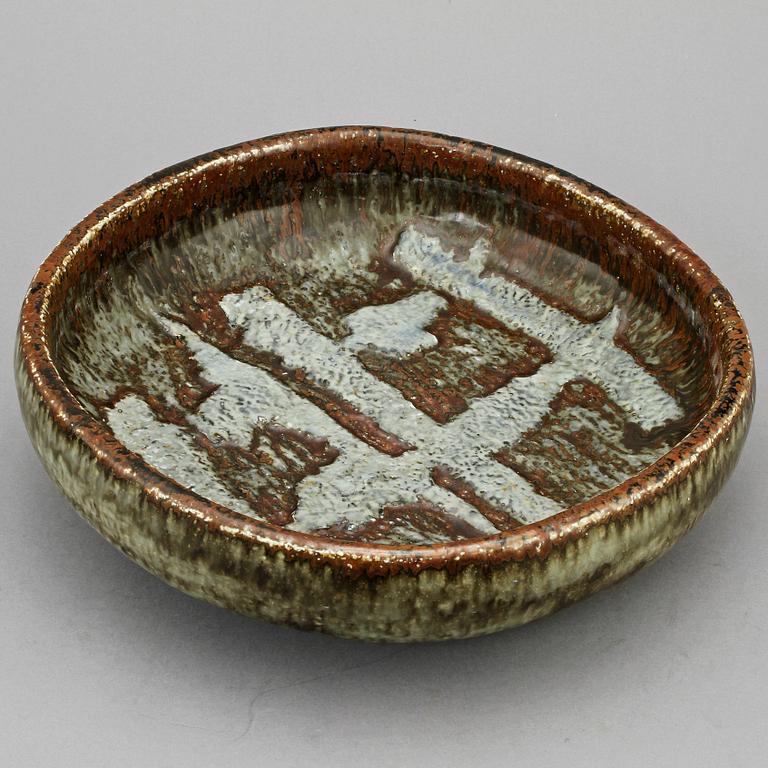 LOCKBURK samt SKÅLFAT, stengods, Carl-Harry Stålhane, Rörstrand, 1960-tal.