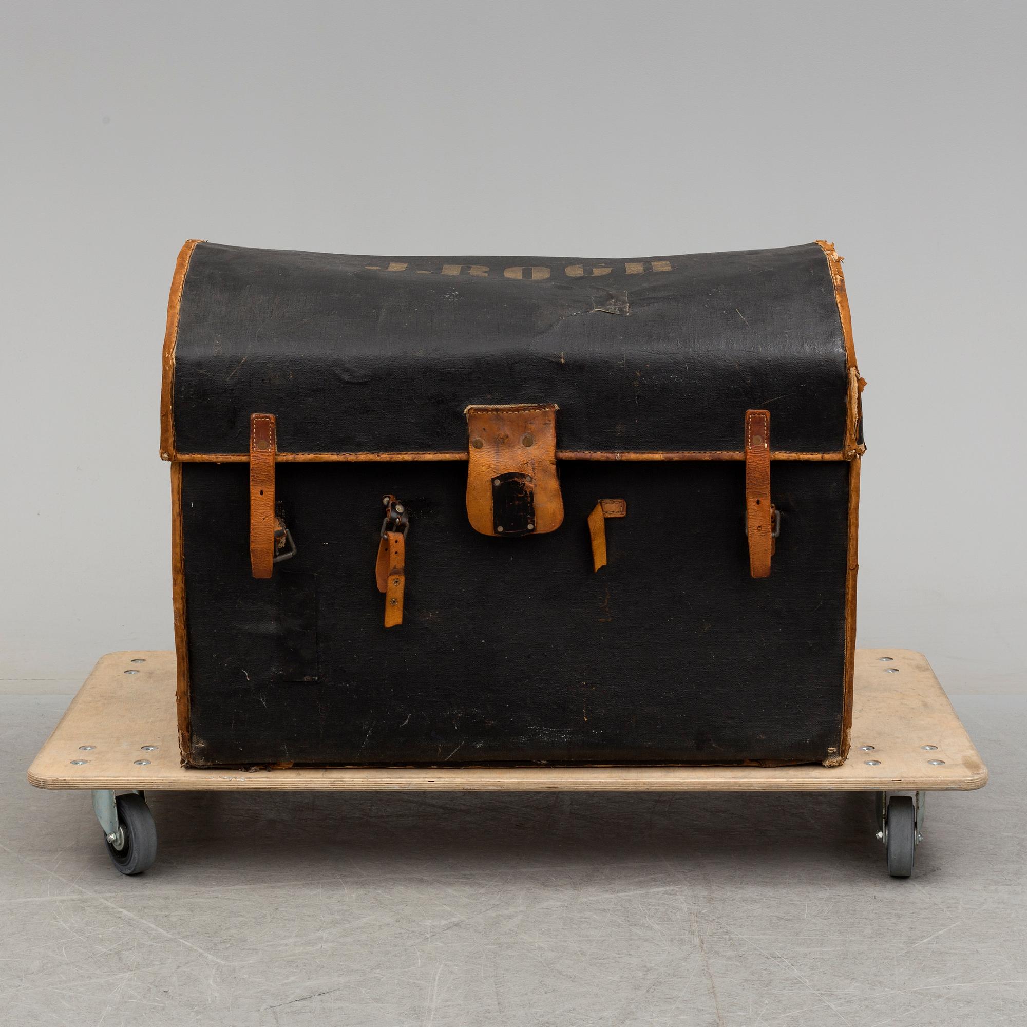 A late 19th century trunk.