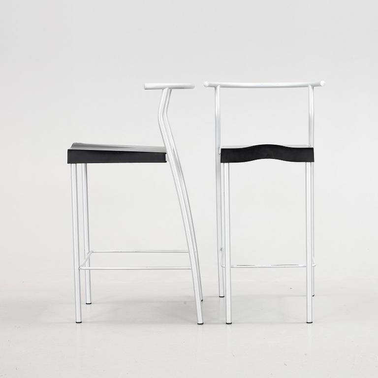 BARSTOLAR, 2 st, "Hi-Glob", Philippe Starck, Kartell. 1900-talets slut.