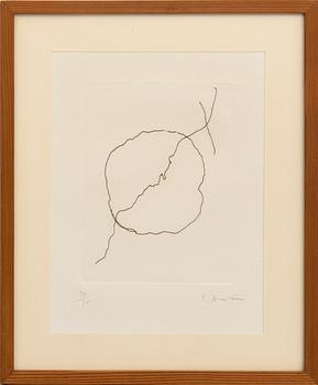 Lucio Fontana, from "The Sword in the Water" (Alain Jouffroy), International Anthology of Engraving.