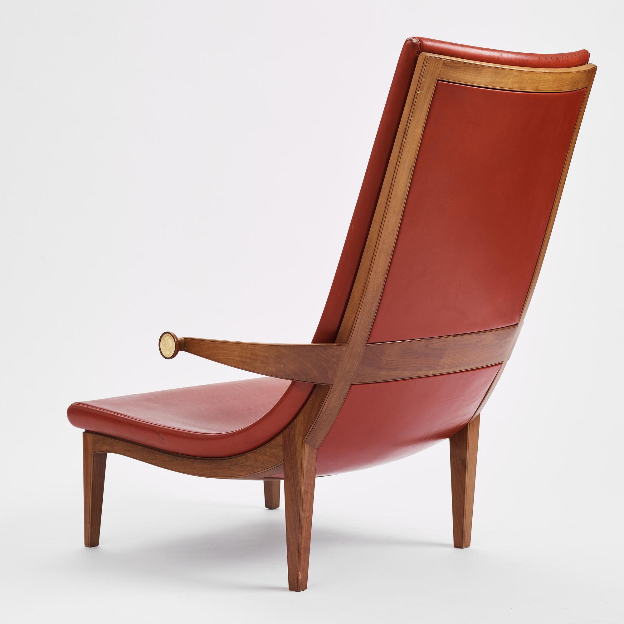Gunnar Asplund, a rare "Senna" chair, Cassina, Italy, ca 1983.