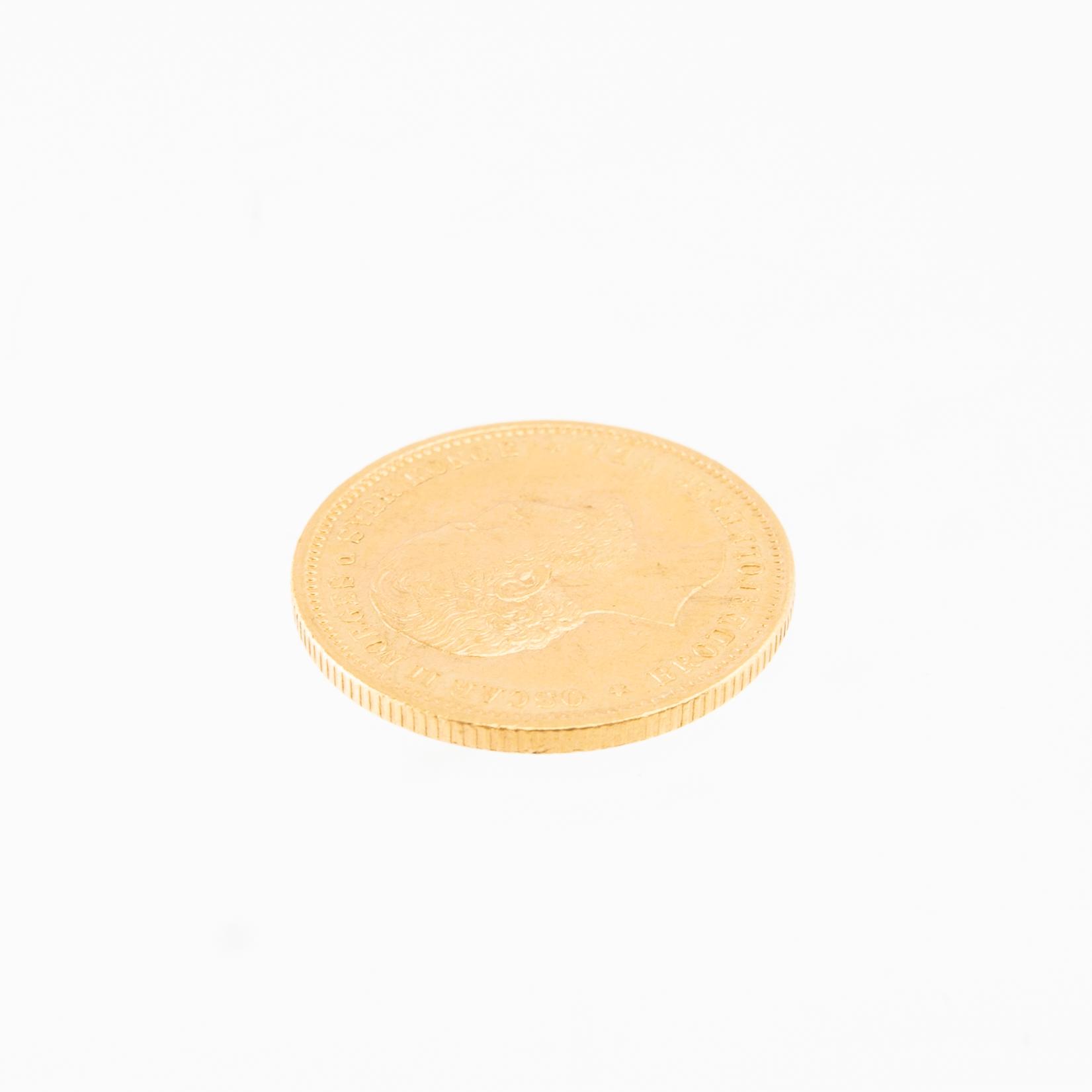 Guldmynt 20 Kroner Norge 1886 Oscar II.