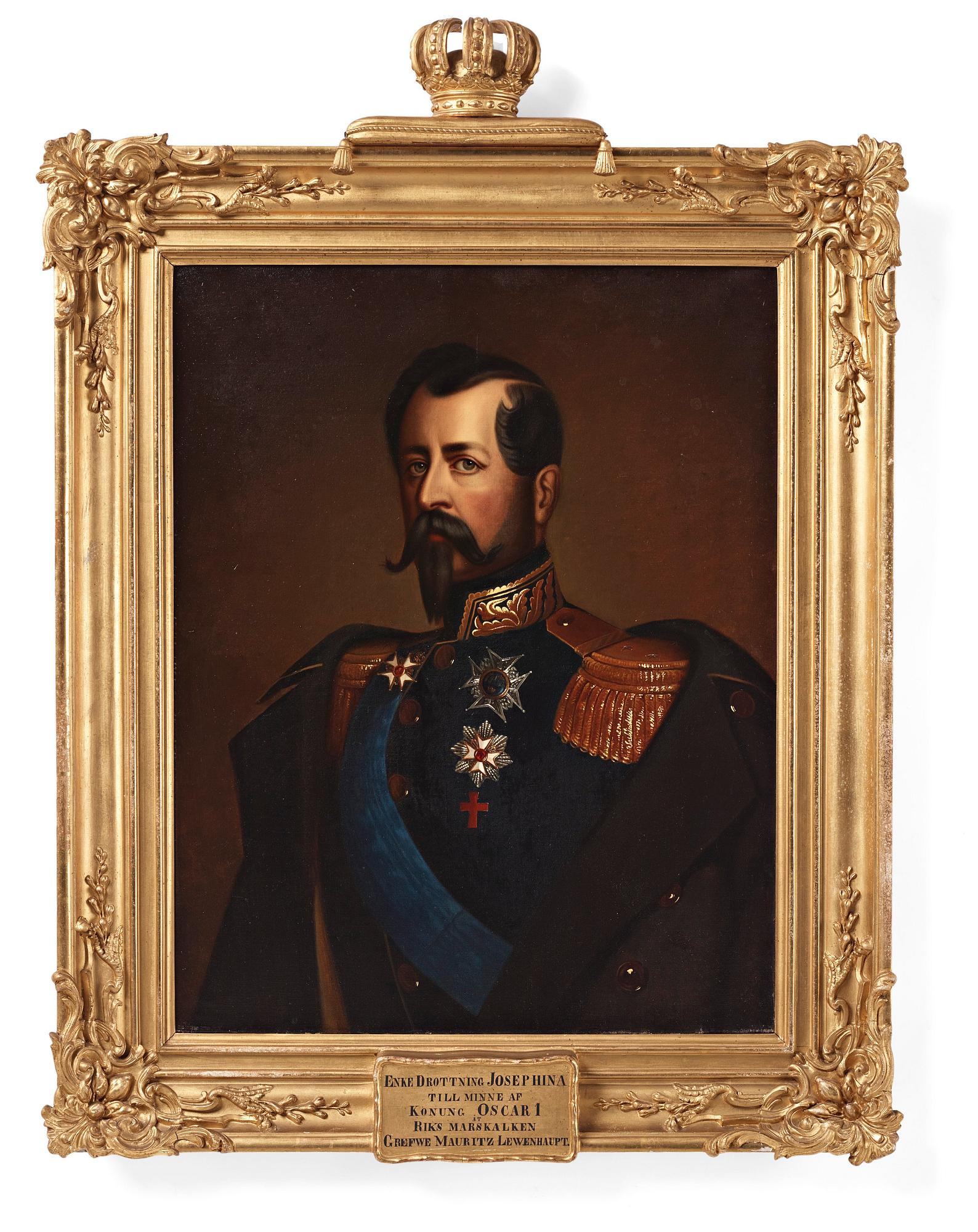 Carl Theodor Staaff, attributed to, "King Oscar I" (1799-1859).