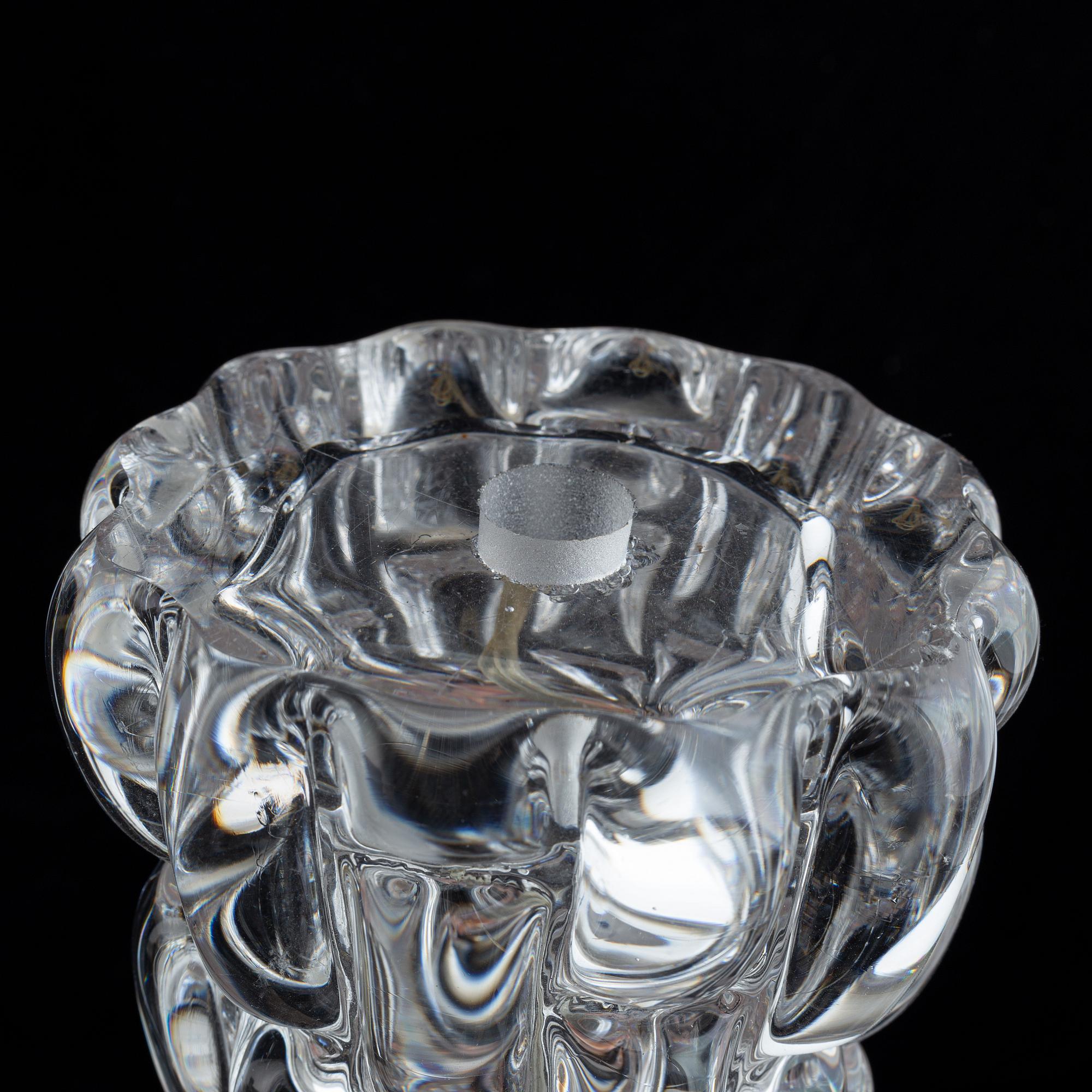 Carl Fagerlund, bordslampor, ett par, glas, Orrefors.