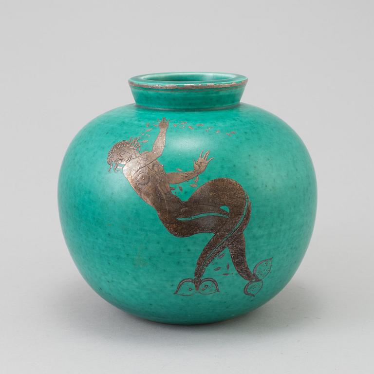 WILHELM KÅGE, vas, "Argenta" stengods, Gustavsberg.