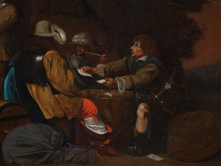 Gerard Terborch Hans krets, Soldater i ett läger.