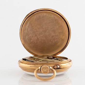 Halda, fickur, 18K guld, 50 mm.